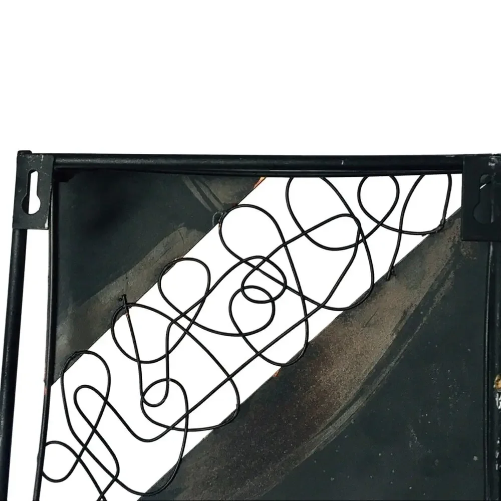 Vertical 3-Panel Metal Wall Decor